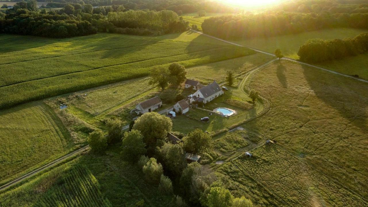 Gite Familial La Tabarderie Courcelles-de-Touraine Exteriör bild
